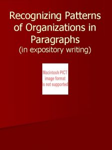Expository essay patterns