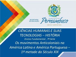 CINCIAS HUMANAS E SUAS TECNOLOGIAS HISTRIA Ensino Fundamental