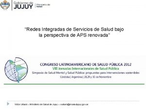 Redes Integradas de Servicios de Salud bajo la