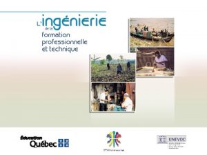 Composantes de lingnierie de la formation professionnelle et