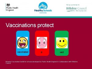 Vaccinations protect vaccinated ill well Measles Vaccination toolkit