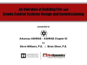 Rational analysis smoke control