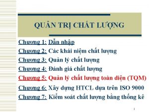 QUN TR CHT LNG Chng 1 Dn nhp