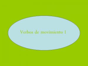 Verbos de movimiento I Ir y venir teora