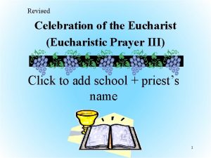 Eucharistic prayer iii