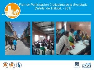 Plan de Participacin Ciudadana de la Secretaria Distrital
