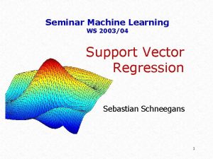 Support vector machine regression