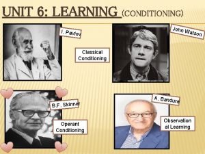 Operant conditioning vs classical conditioning