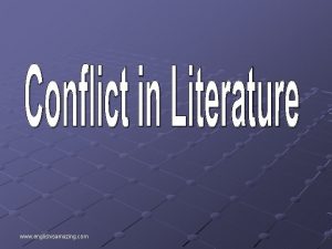 External conflict means