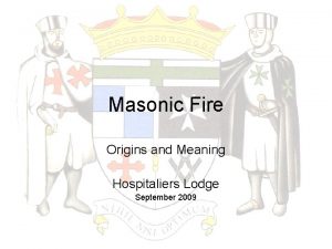 Masonic fire toast