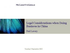 Legal issues in international business