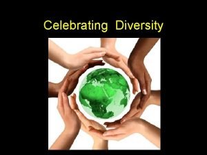 Celebrating Diversity What is diversity We Are All