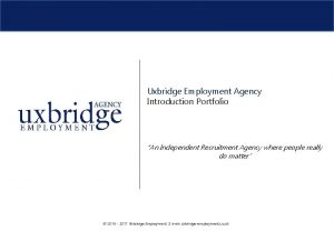 Uxbridge employment