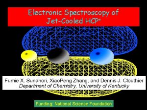 Electronic Spectroscopy of JetCooled HCP Fumie X Sunahori