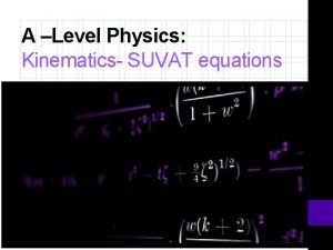 Suva equations