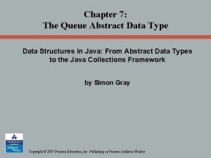 Chapter 7 The Queue Abstract Data Type Data