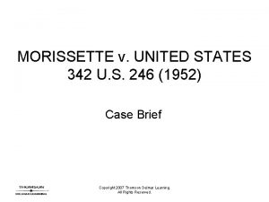 Morisette v united states