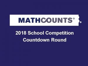 Mathcounts countdown
