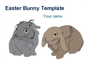 Name the easter bunny template