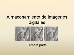 Almacenamiento de imgenes digitales Tercera parte 1 Formatos