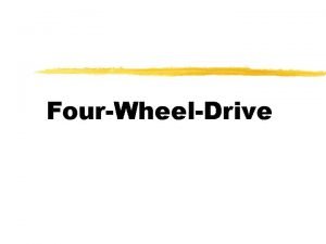 Advantages of four wheel drive
