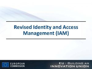 Revised Identity and Access Management IAM NEXT Research