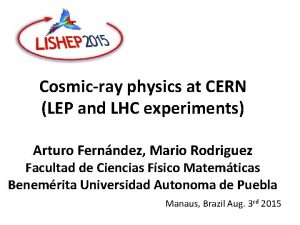 Cosmicray physics at CERN LEP and LHC experiments