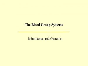 Blood group reaction