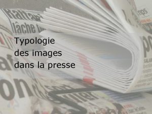 Typologie de la presse