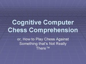 Chess comprehension