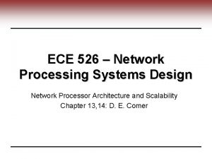 Network systems design using network processors