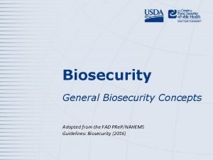 Conceptual biosecurity