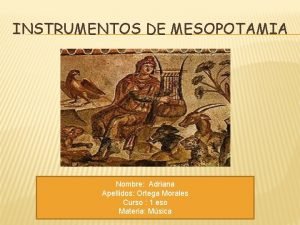 Instrumentos mesopotamia