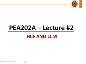 Lcm and hcf sums for class 5