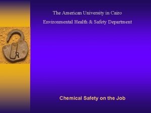 The American University in Cairo Environmental Health Safety