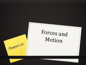 Ch 6 1 r apte Forces and Motion