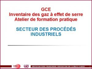 GCE Inventaire des gaz effet de serre Atelier