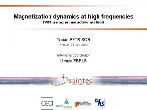 Magnetization dynamics at high frequencies FMR using an