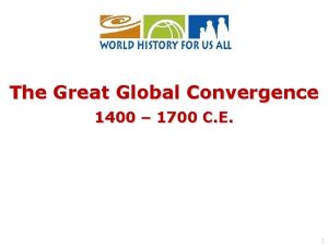 The great global convergence