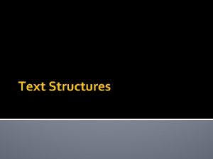 External text structures