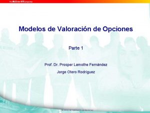 Modelos de Valoracin de Opciones Parte 1 Prof