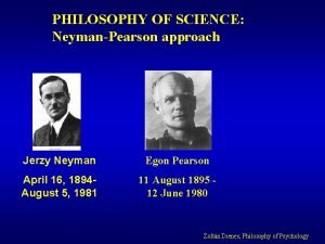 Jerzy neyman and egon pearson Jerzy neyman and egon pearson