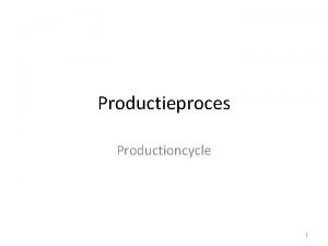 Nacalculatie productieproces
