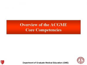 Acgme core competency