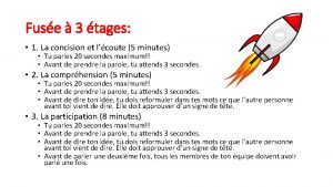 Fuse 3 tages 1 La concision et lcoute