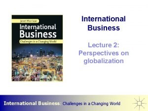 International business challenges in a changing world