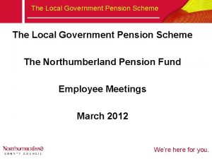 Northumberland pension fund Northumberland pension fund