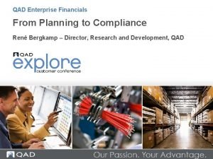 Qad enterprise edition