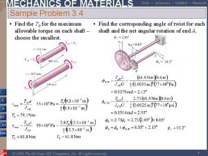 Mechanic of materials