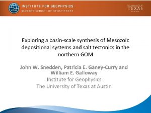 Exploring a basinscale synthesis of Mesozoic depositional systems